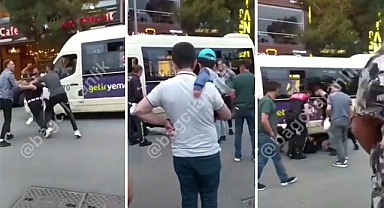 Bağcılar'da Polisle Minibüsçü kavgası