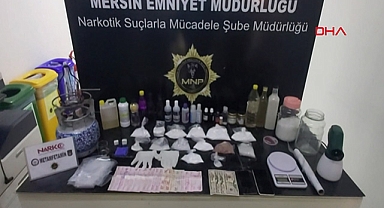 Uyuşturucu imal eden Suriyeli çift gözaltına alındı