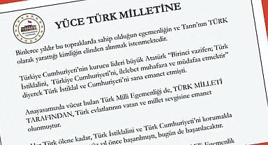 Milli Egemenlik Platform'u bir bildiri yayınladı