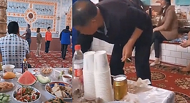 Soydaşlarımız esir kamplarında. Çinliler Camii'de..